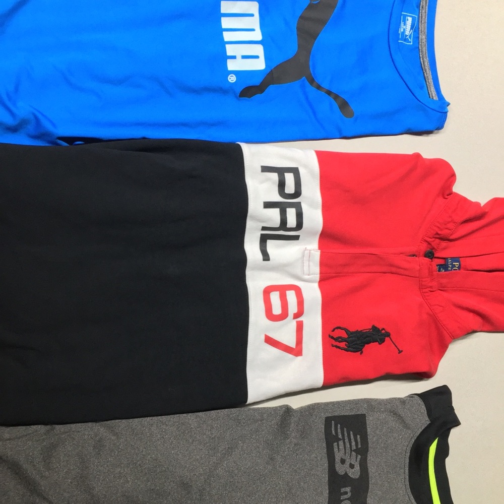 POLO RL / PUMA / NEW BALANCE Boy Long Sleeves sz L
